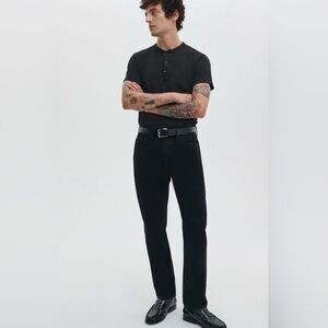 Rag & Bone Fit 2 Slim Jeans Washed Black 31x32 Stretch Denim NWOT